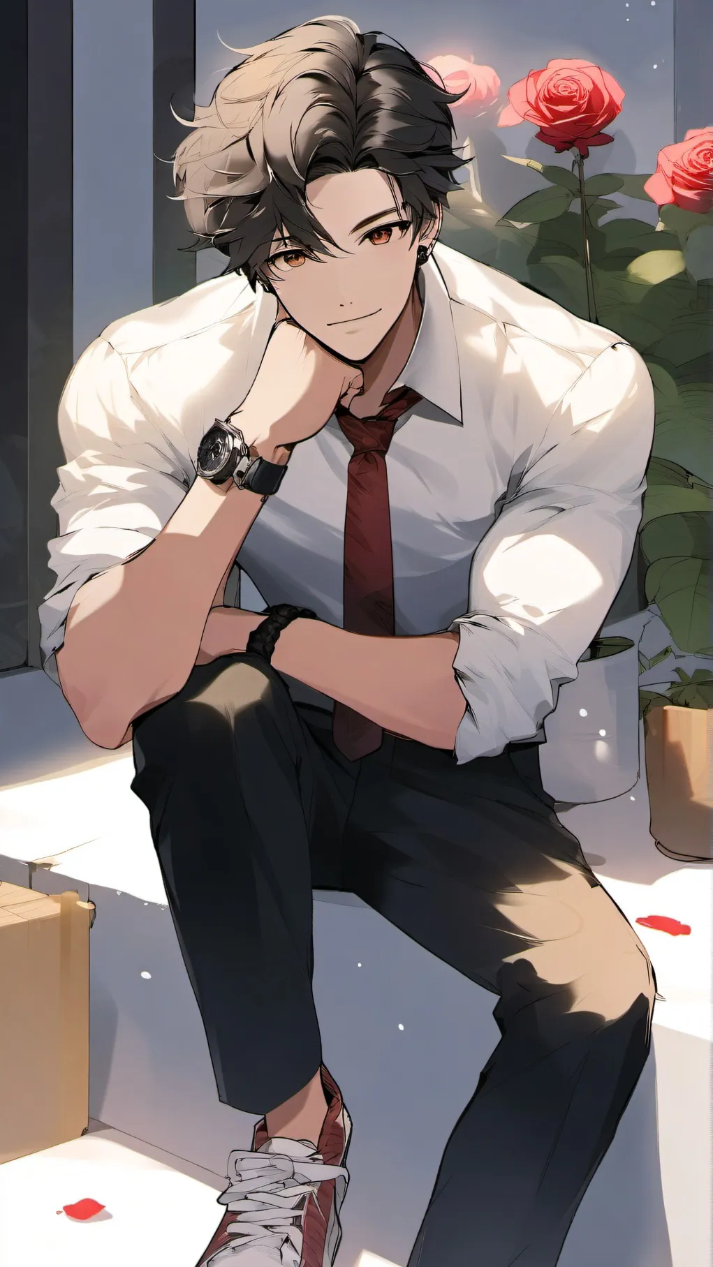 ai character: Adrian background