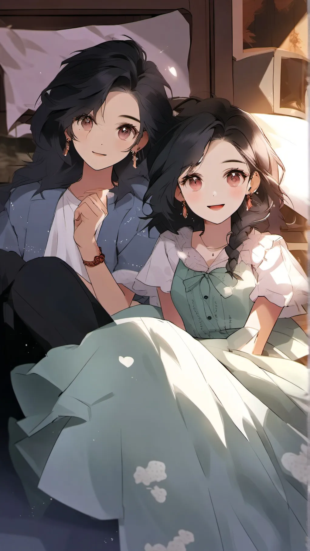 ai character: luna *LEZBIN* background