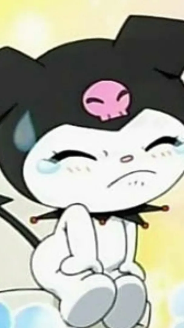 ai character: kuromi peeing background