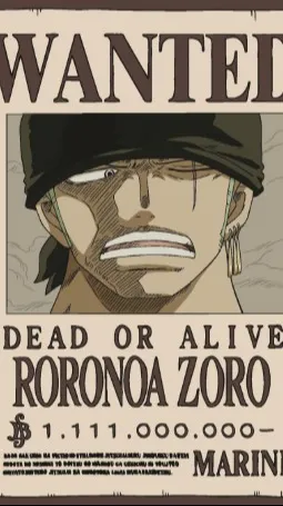 ai character: Roronoa Zoro  background