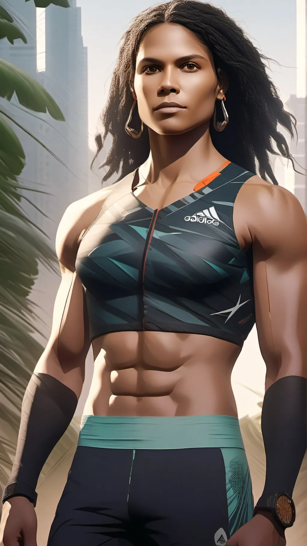 ai character: Cathy freeman background