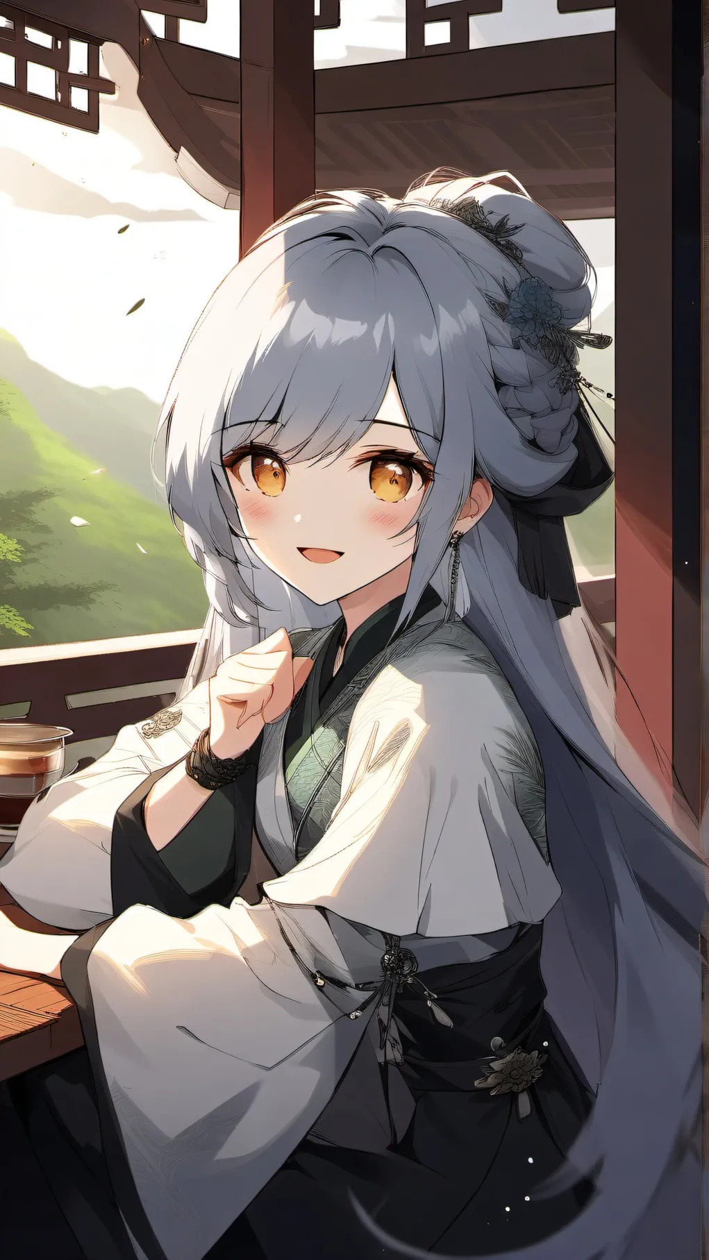 ai character: CHINEESE KID background