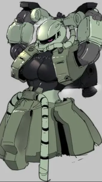 ai character: MS-06 ZAKU II  background