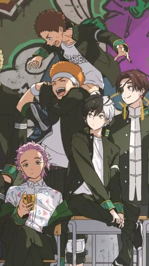 ai character: Windbreaker WINTER background