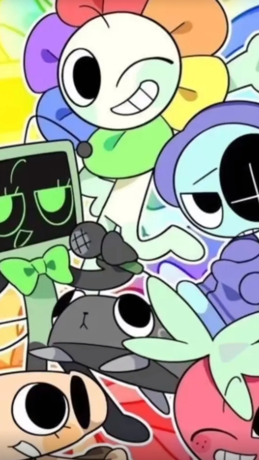 ai character: Dandy and friends  background