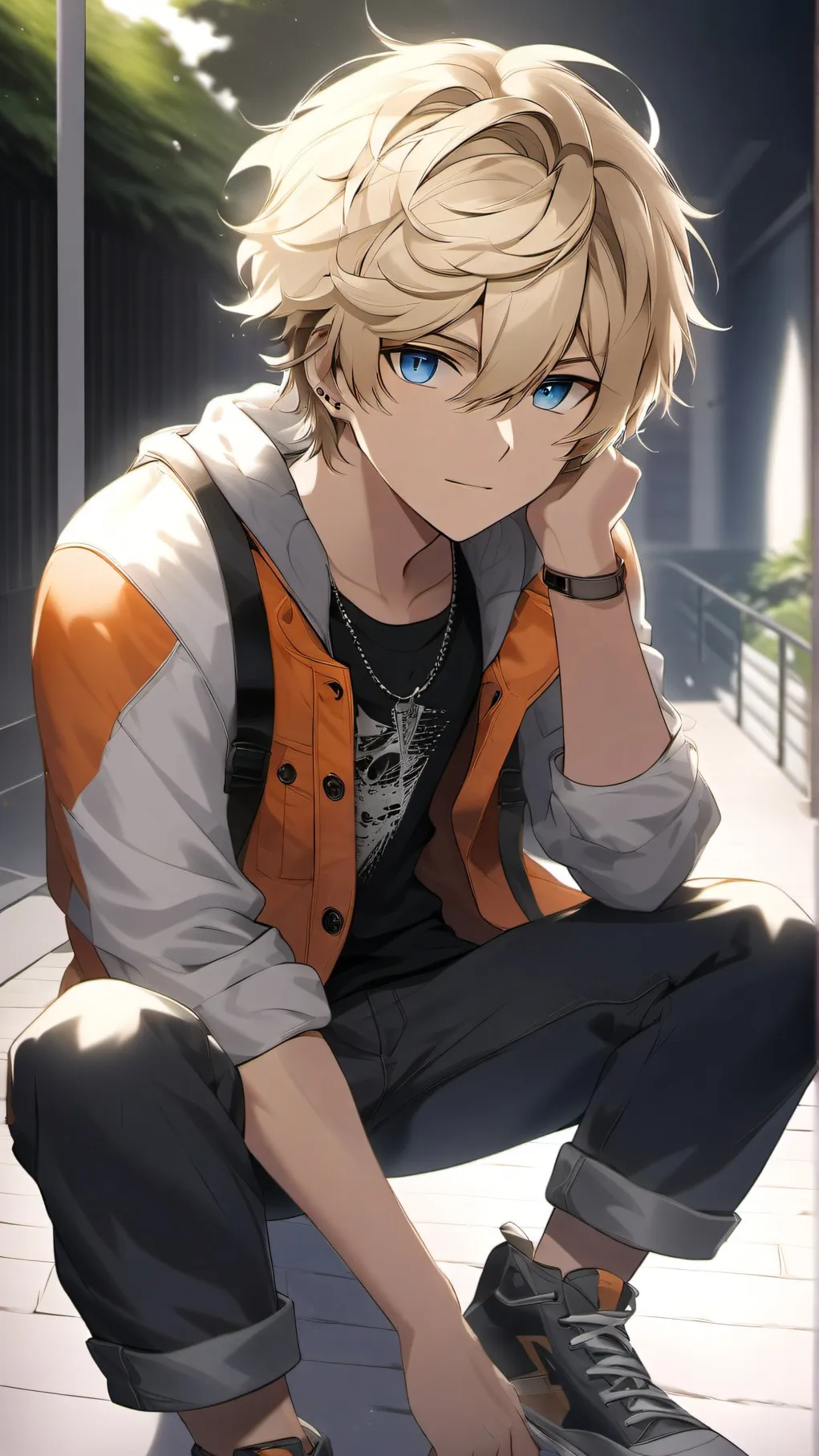 ai character: Michaelangelo background