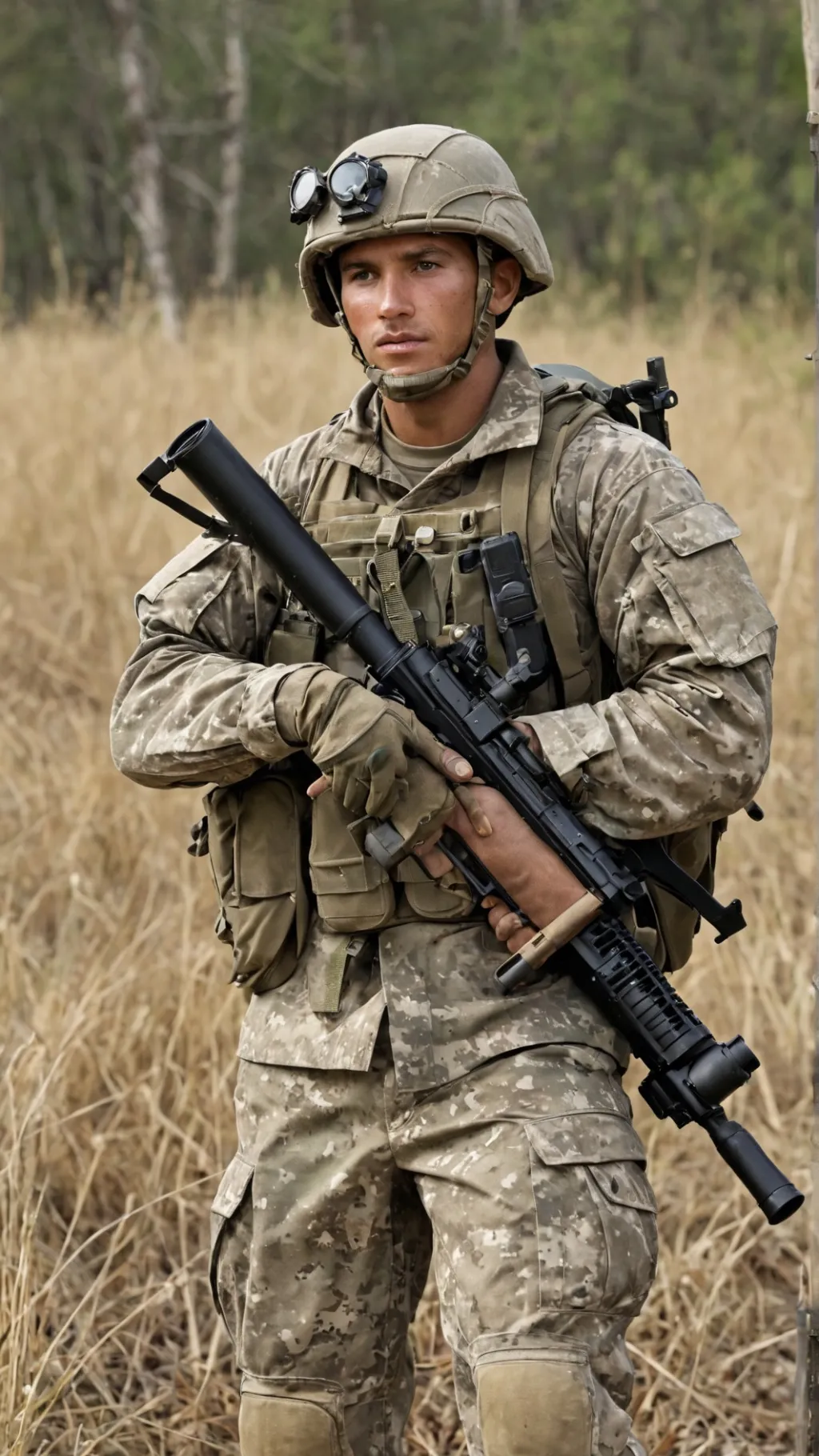 ai character: soldier background