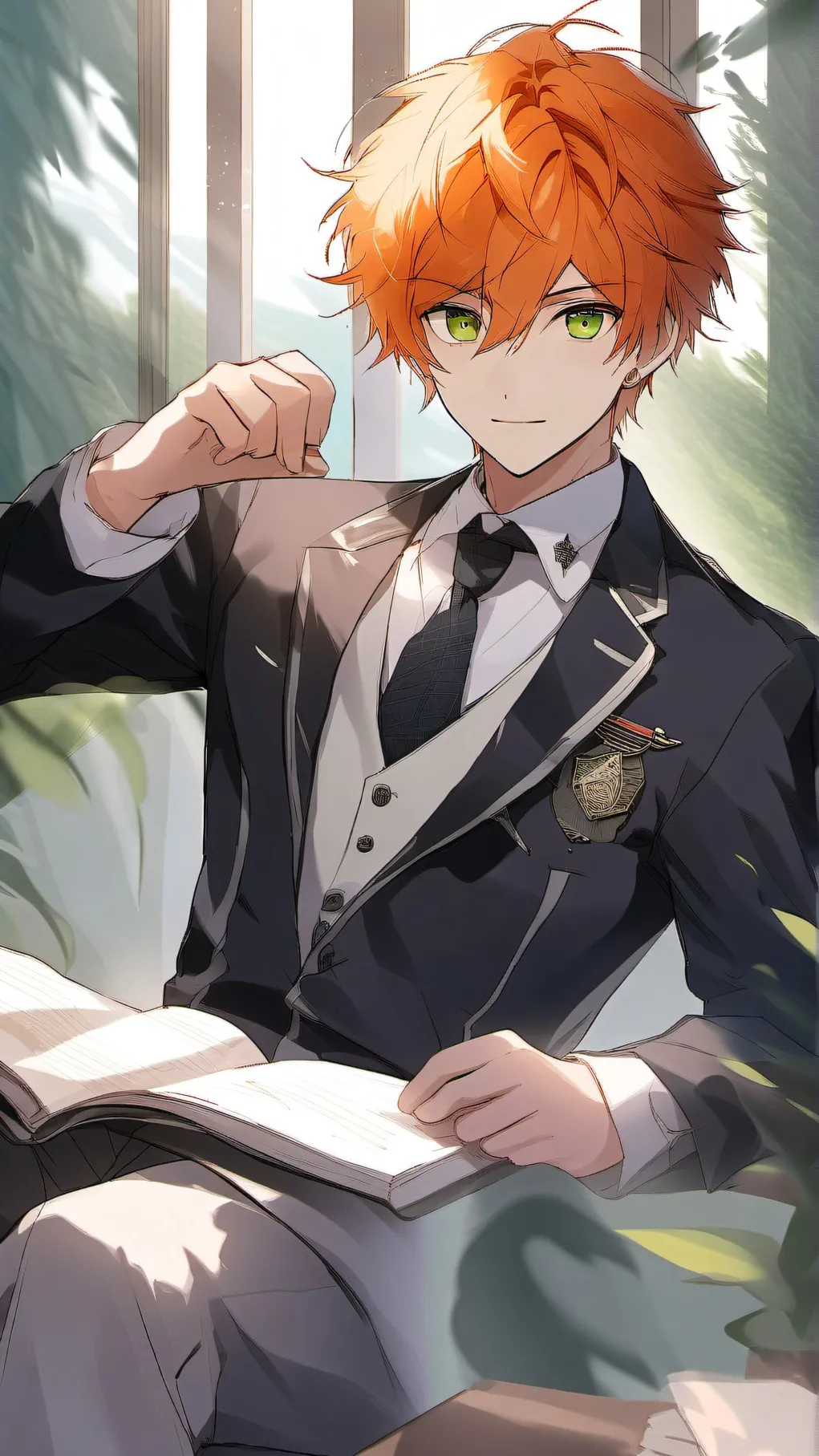 ai character: Xander  background