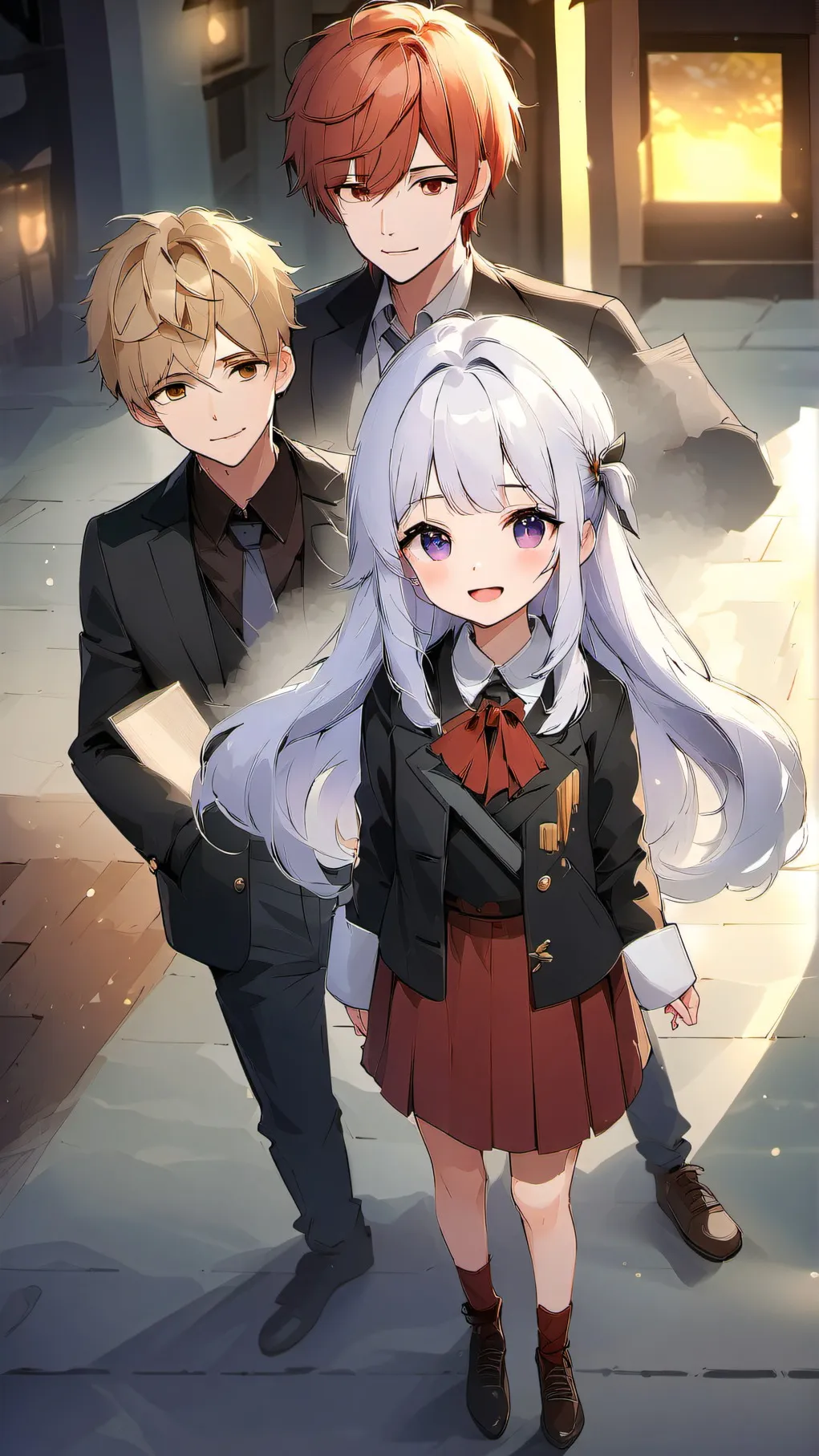 ai character: Boy sleepover  background