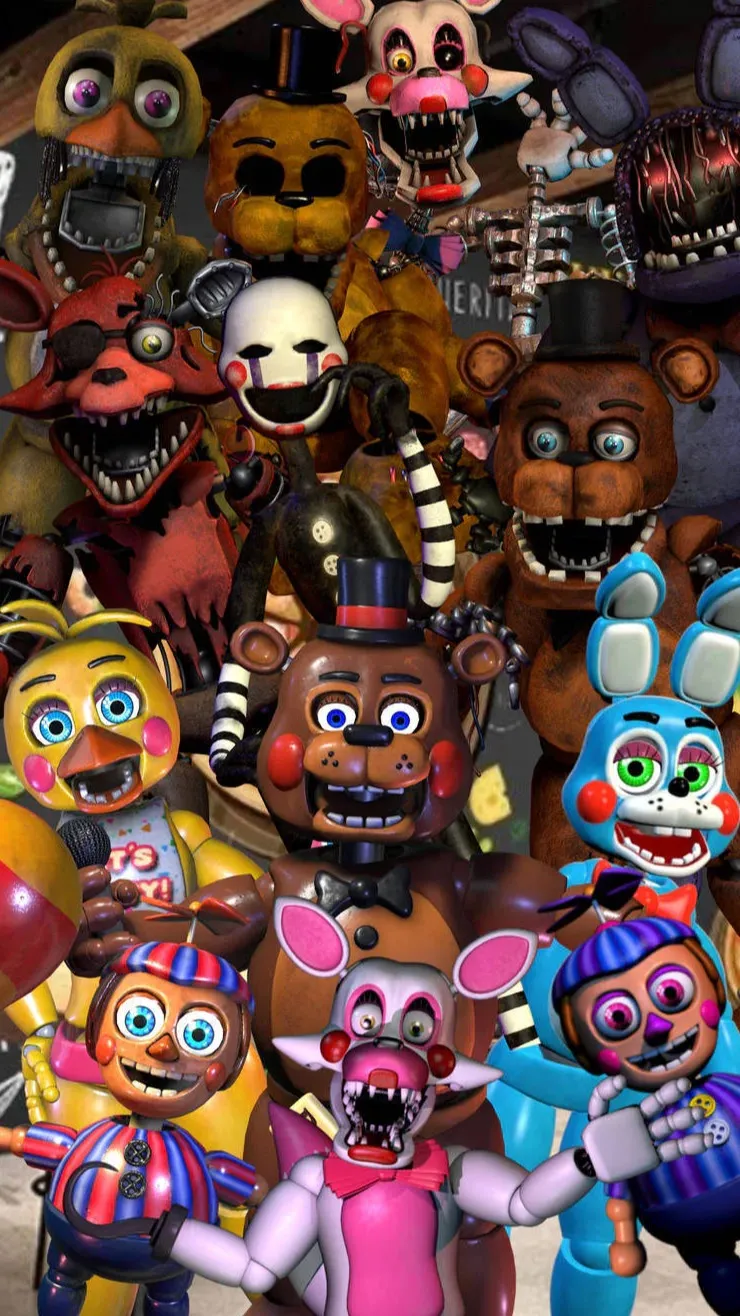 ai character: Fnaf 2 background