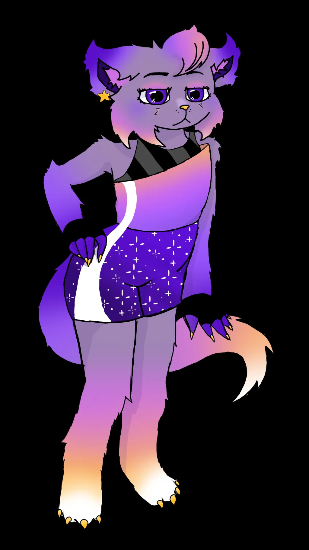 ai character: Aurora background