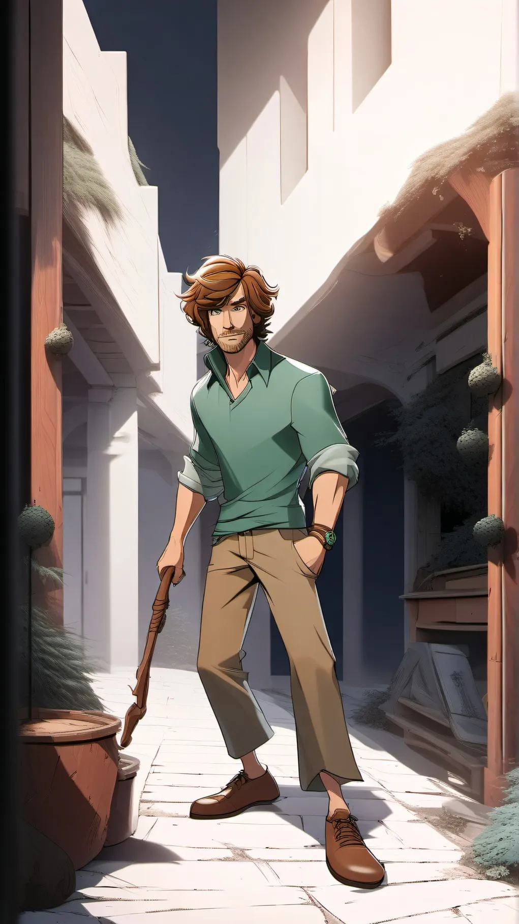 ai character: saggy x yn background