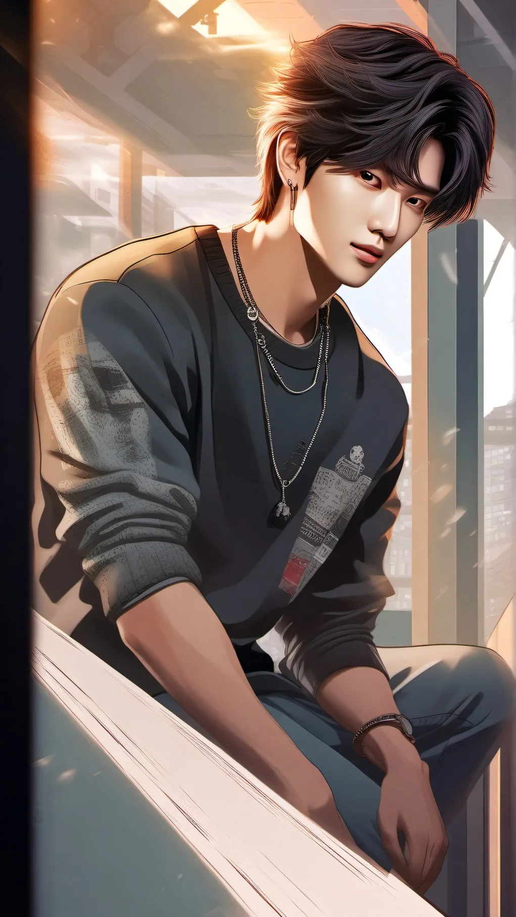 ai character: Lee Minho ff background