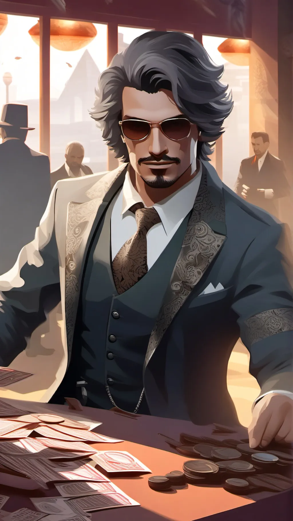 ai character: Leo background