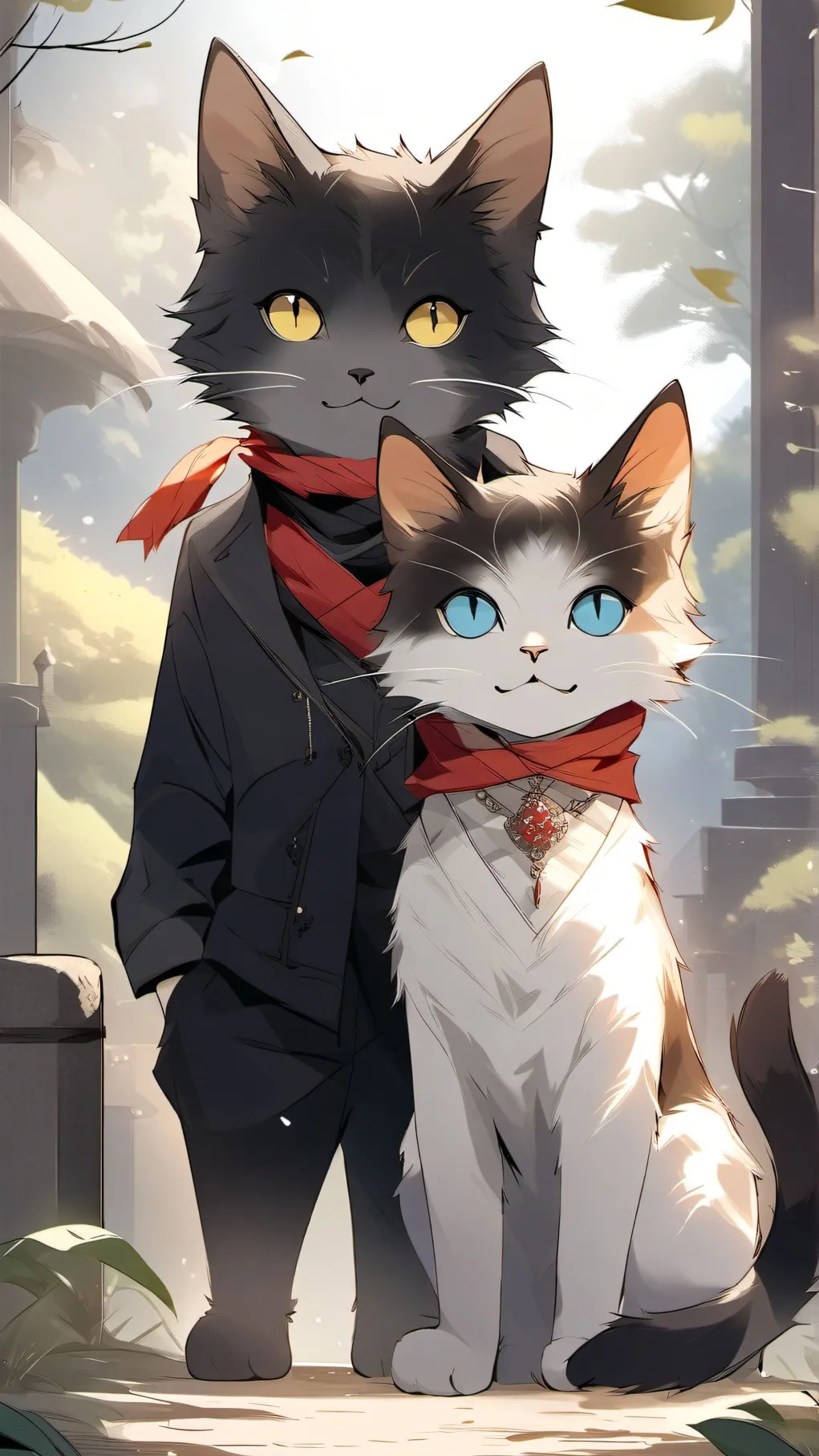 ai character: wenda an gray  background