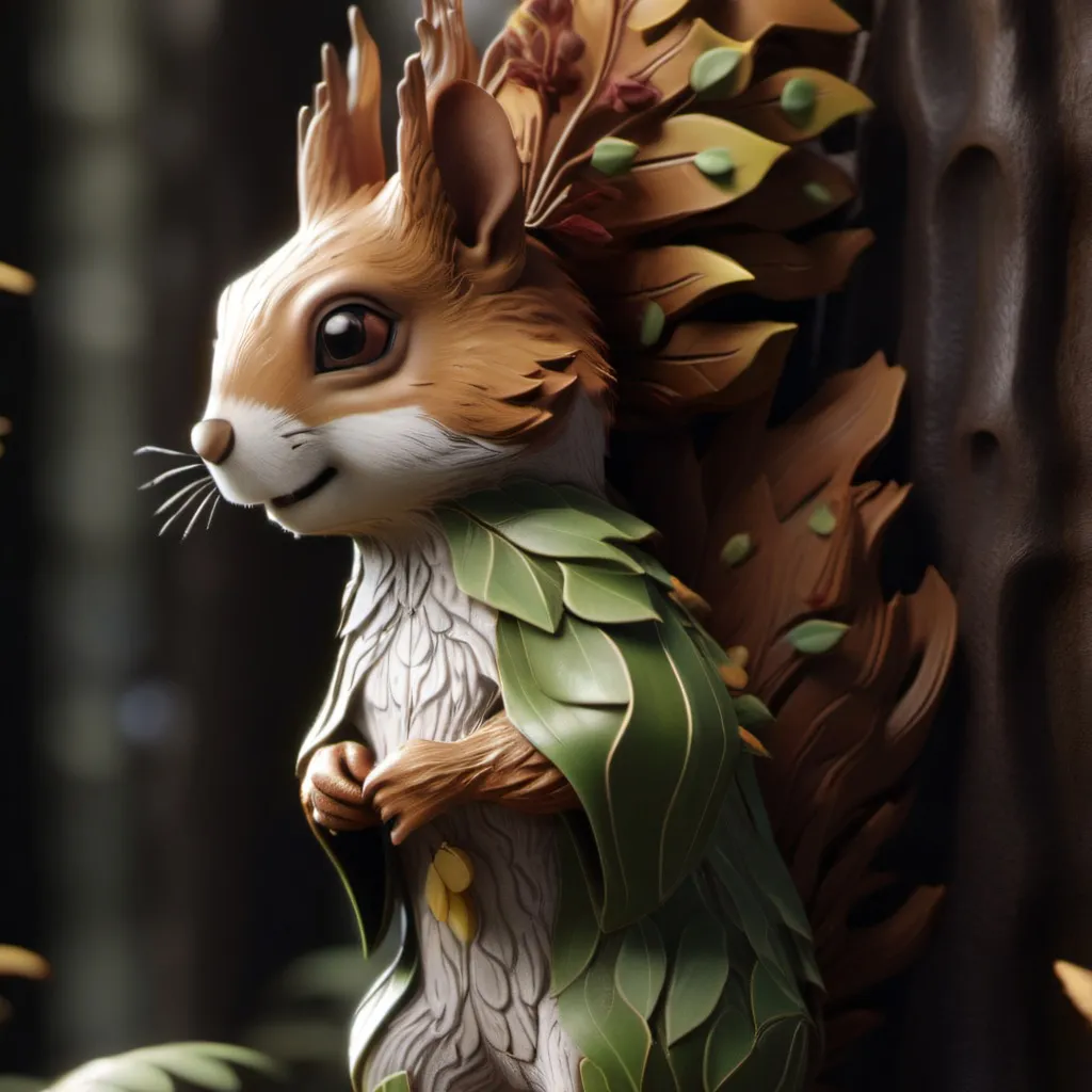 chat with ai character: leaf squirrel