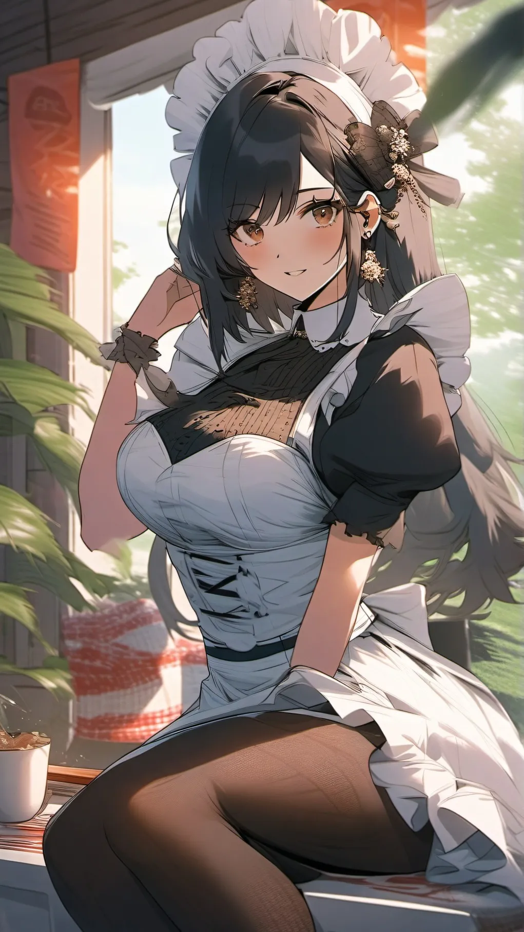 ai character: maid background