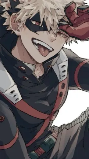 ai character: mha Wolf Bakugo background