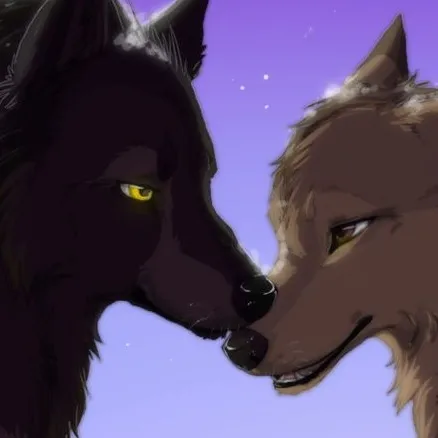 chat with ai character: Two wolfs in love 