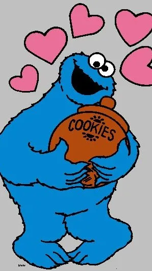 ai character: Cookie monster background