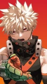ai character: Bakugo Katsuki background