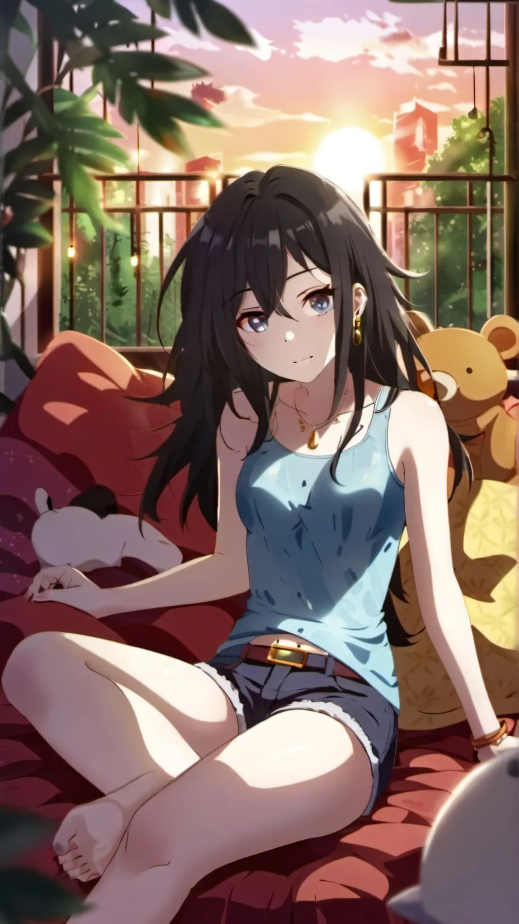 ai character: Scarlet background