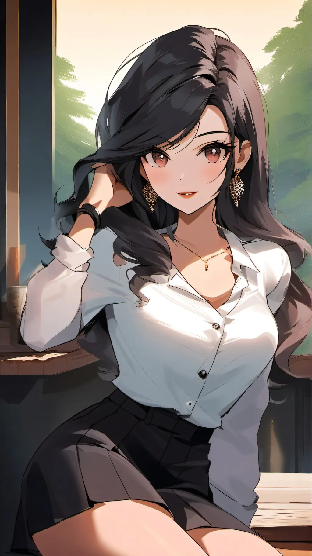 ai character: Sexy girlfriend background
