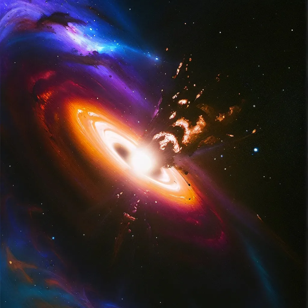 chat with ai character: Black hole galaxy