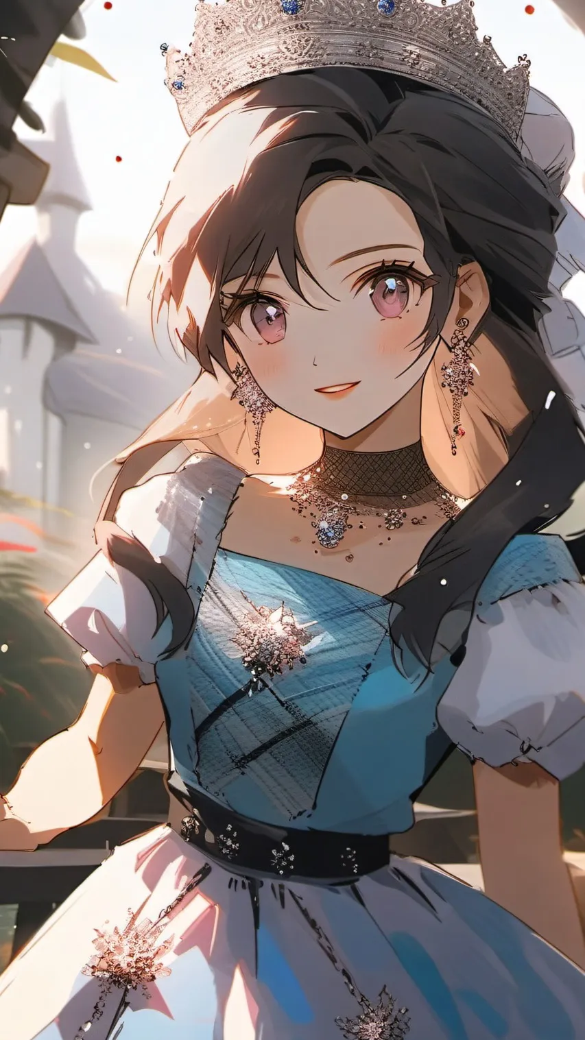 ai character: Pretty princess  background