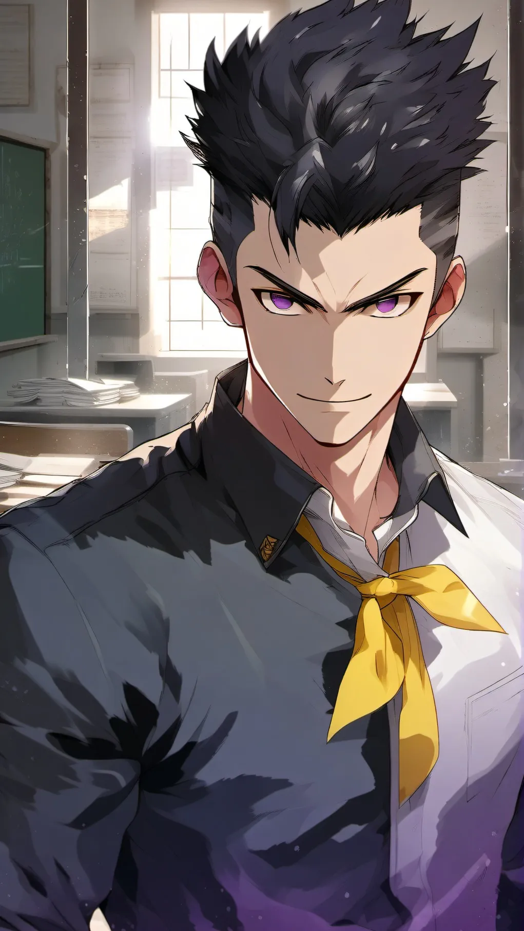 ai character: Genya x Muichiro background