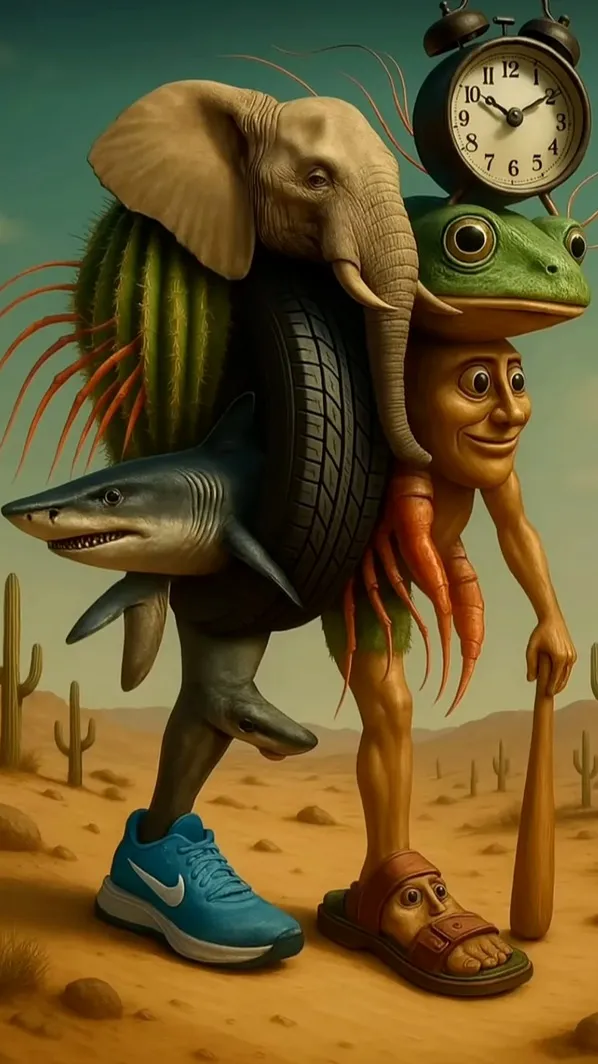 ai character: Brainrot Fusion background