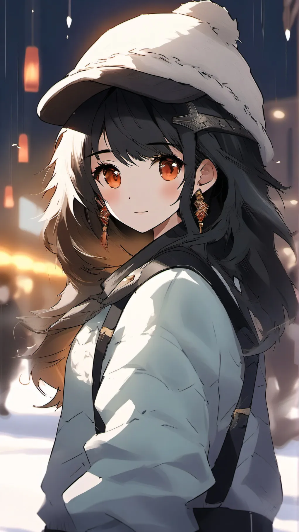 ai character: Generater girl background