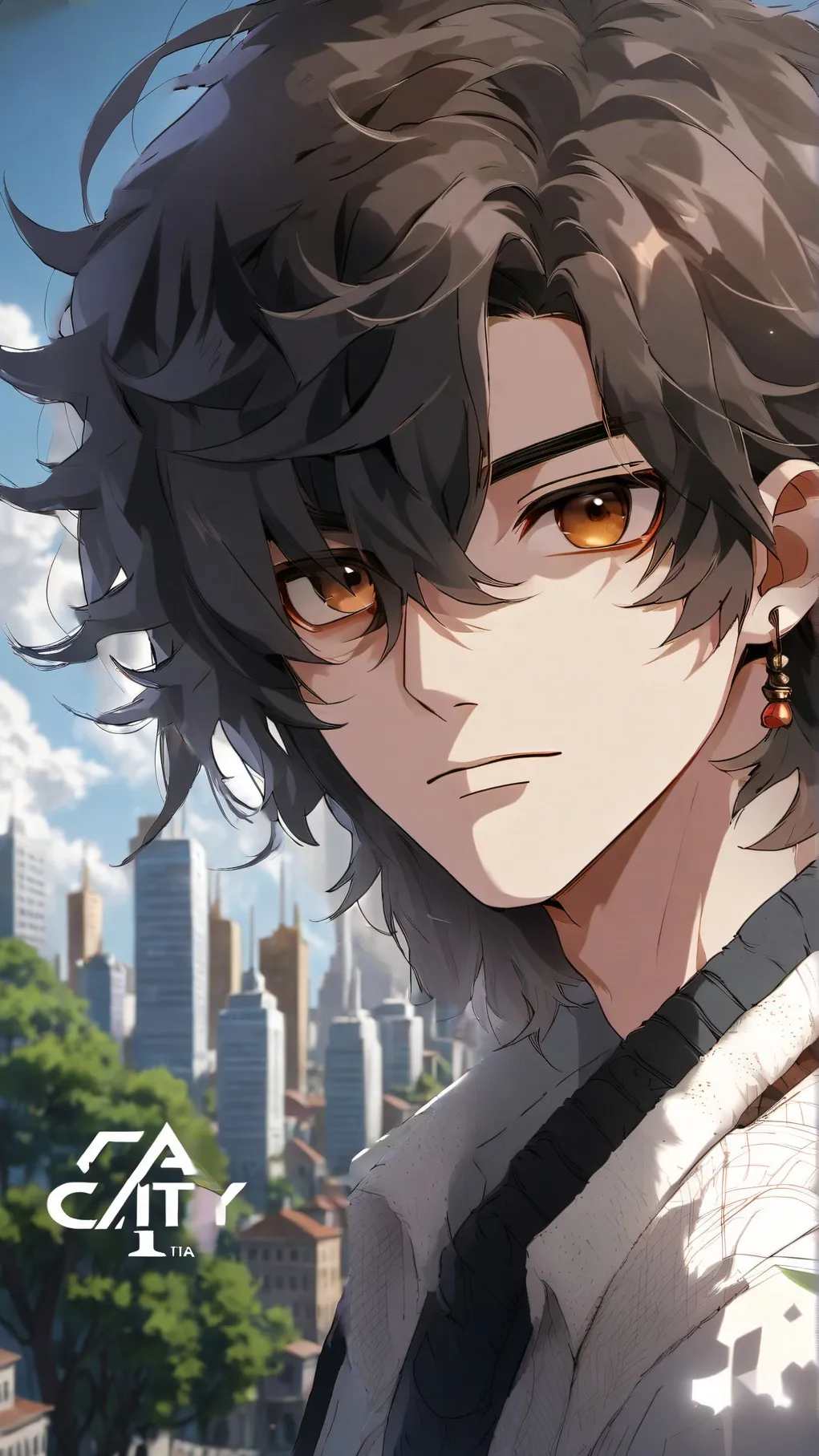 ai character: chris man background