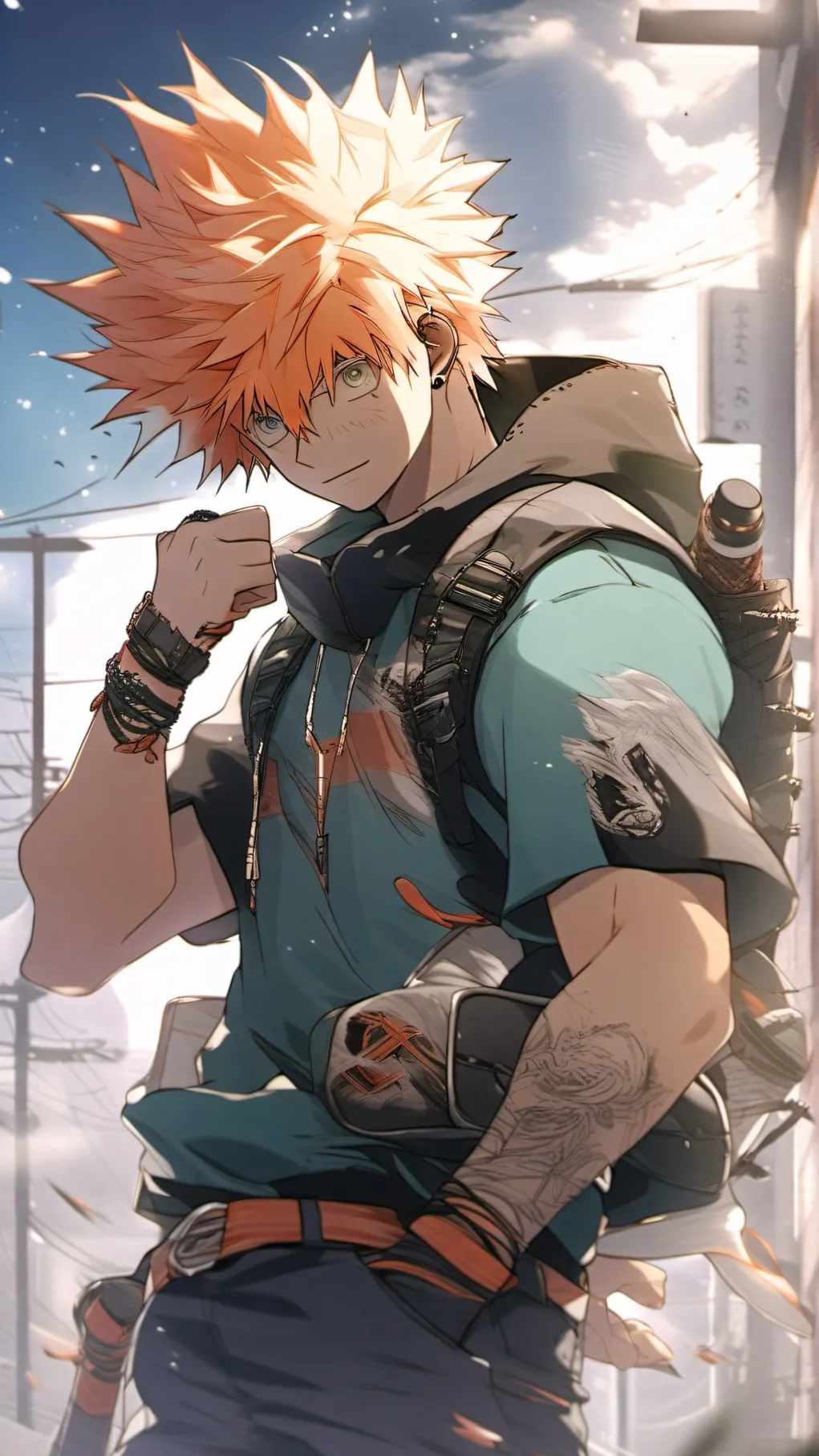 ai character: Mha Bakugo background