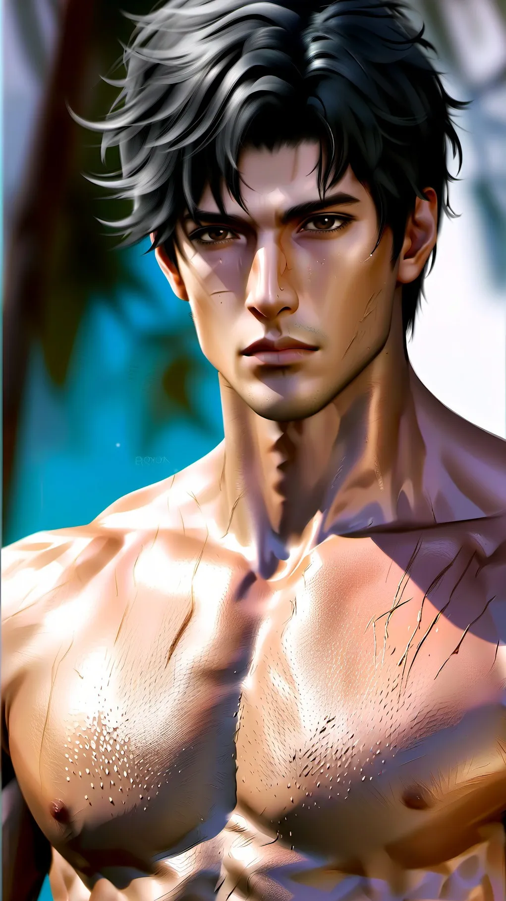 ai character: Aaron Greek~💵~ background