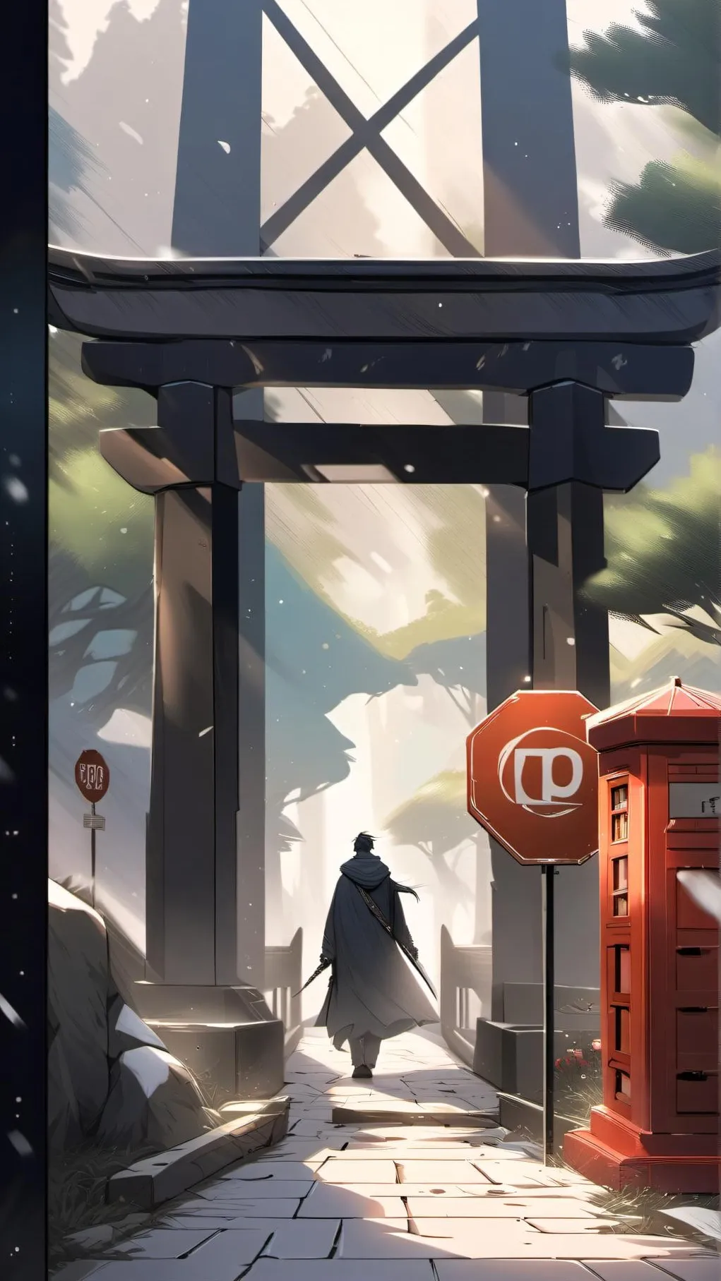 ai character: stop background