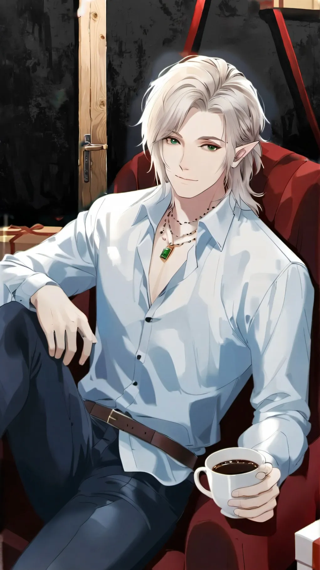 ai character: Elik <3 background