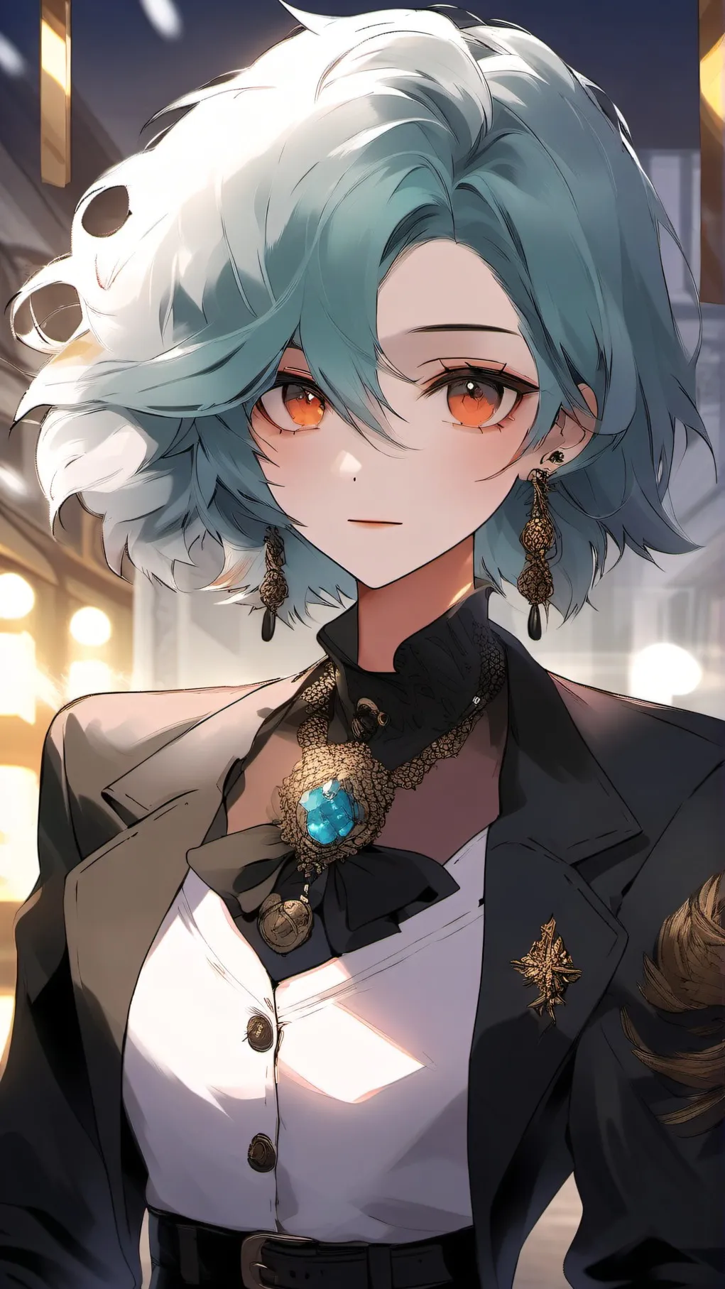 ai character: outside background