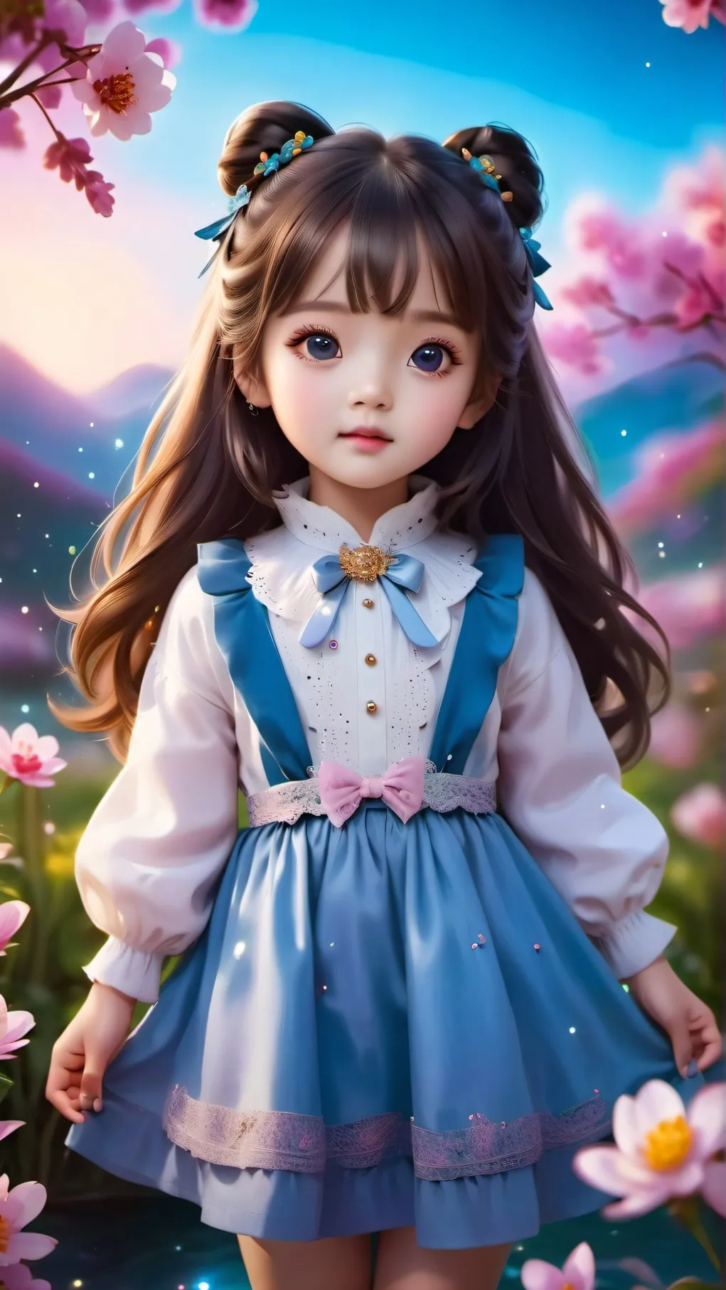 ai character: 小文 Xiaowen background