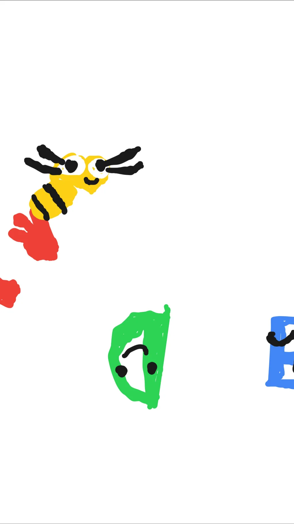 ai character: Alphabet & numbers background