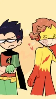 ai character: Kid flash background