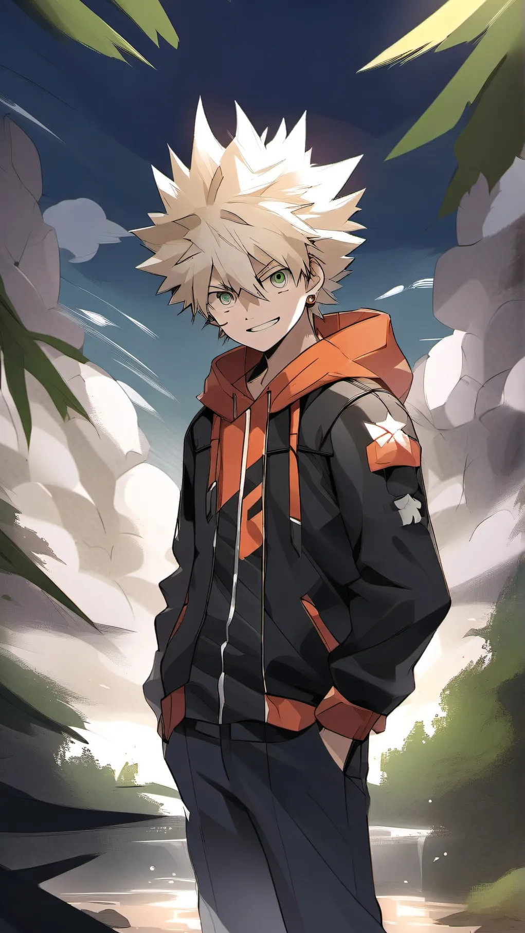 ai character: bakugo background