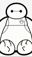 ai character: Giant Baymax background