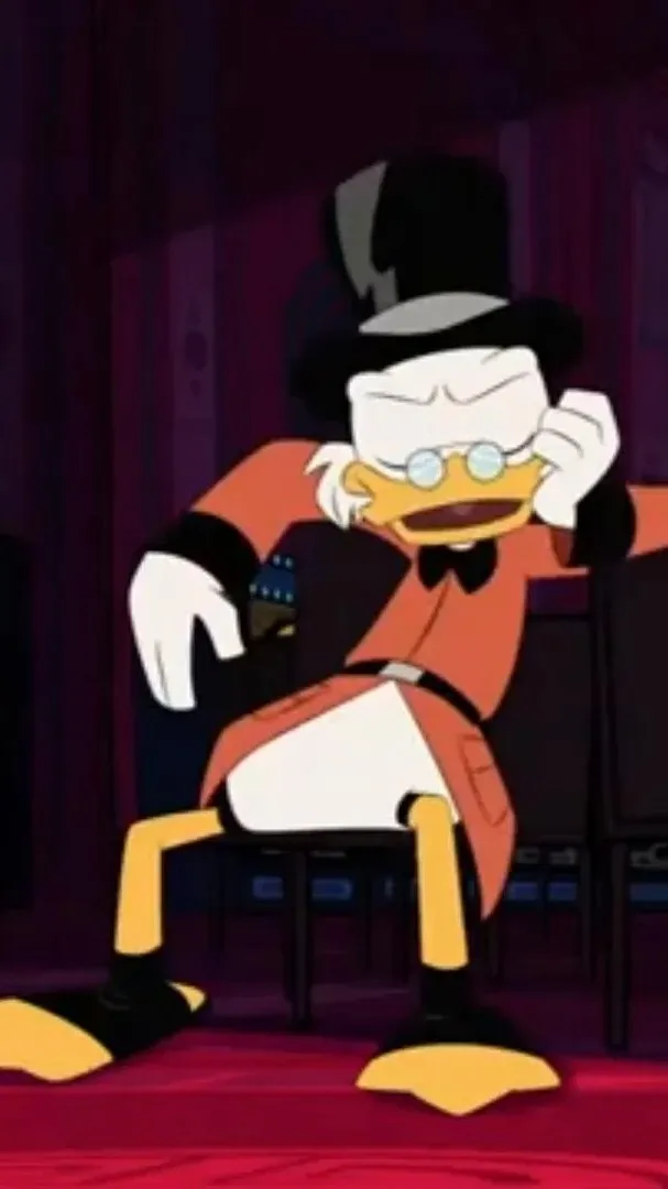 ai character: Mcduck but sus 2 background