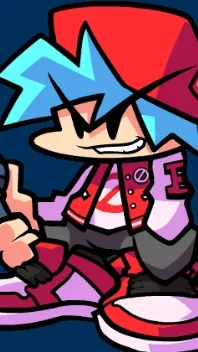 ai character: FNF Boyfriend background