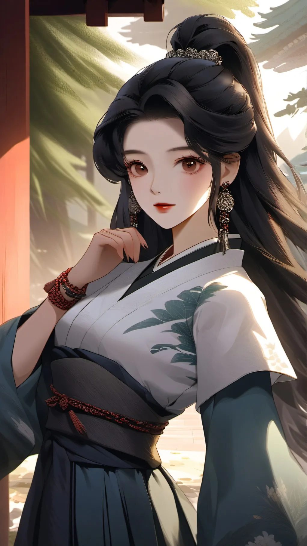ai character: KPDH jinus sister  background