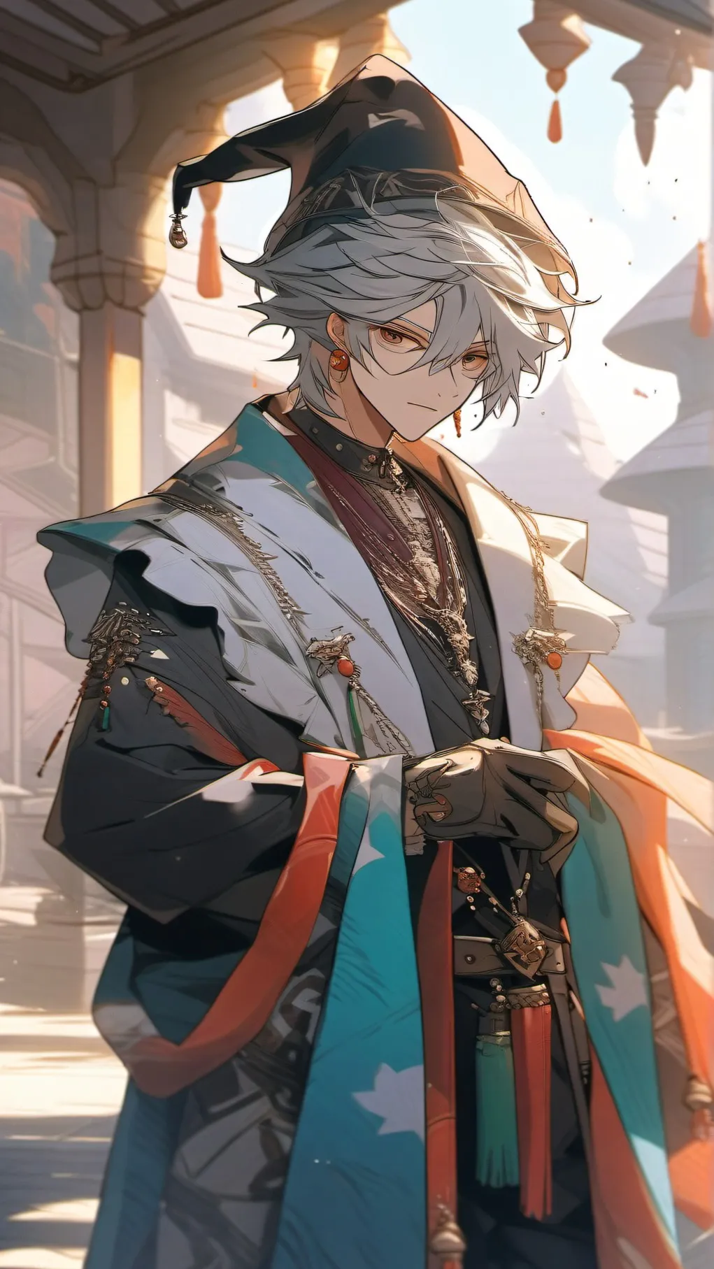 ai character: Court Jester background