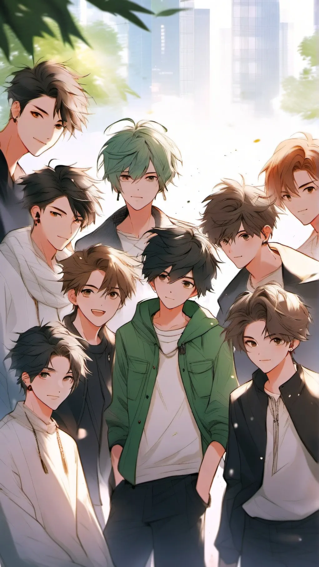 ai character: Stray Kids  background