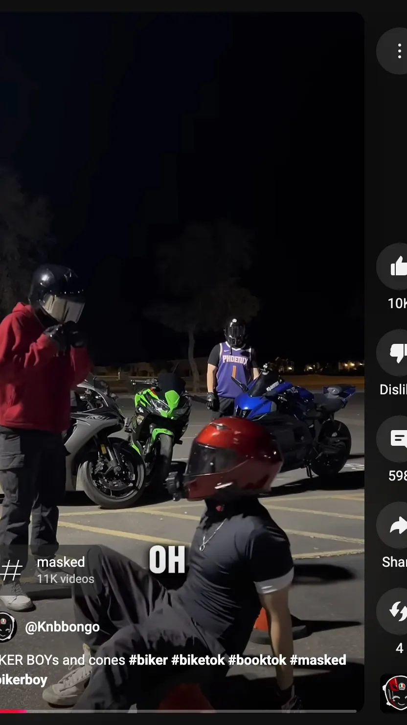 ai character: Youtube bikers background