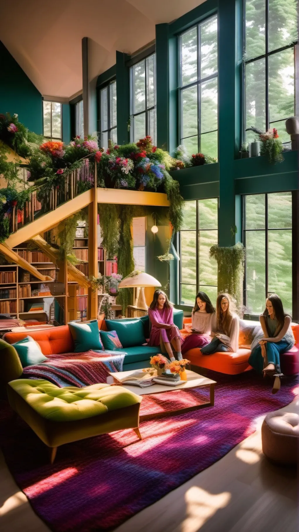 ai character: Dorm at alfea background